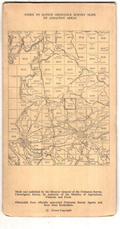 National Grid Sheet SD 72 Accrington:Ordnance Survey - Image 2