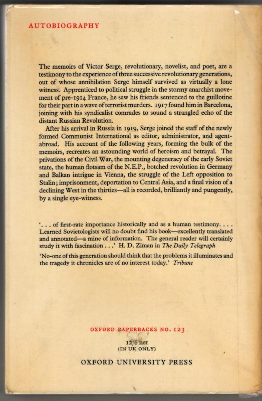 Memoirs of a Revolutionary : Victor Serge - Image 2
