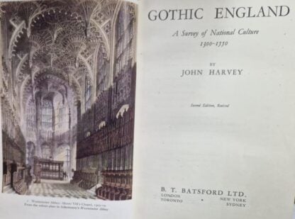 Gothic England - A Survey of National Culture 1300-1550 : John Harvey - Image 2