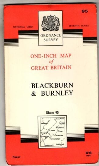 One-Inch Seventh Series Sheet 95 Blackburn & Burnley : Ordnance Survey