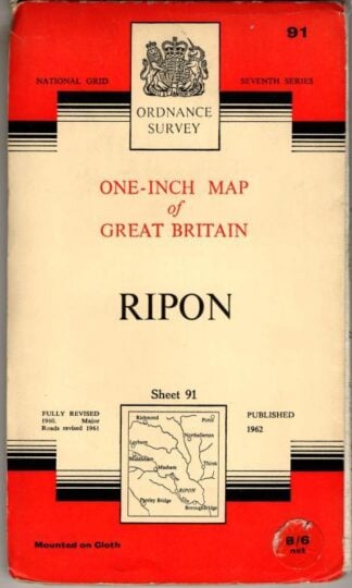 One-Inch Seventh Series Sheet 91 Ripon : Ordnance Survey