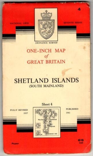 One-Inch Seventh Series Sheet 4 Shetland Islands (South Mainland) : Ordnance Survey
