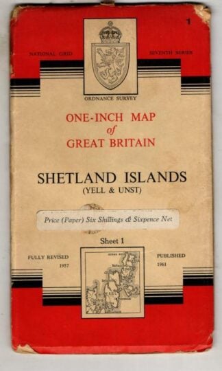 One-Inch Seventh Series Sheet 1 Shetland Islands (Yell & Unst) : Ordnance Survey