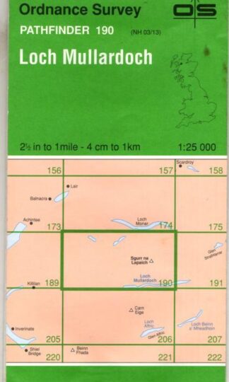 Pathfinder Sheet 190 Loch Mullardoch : Ordnance Survey