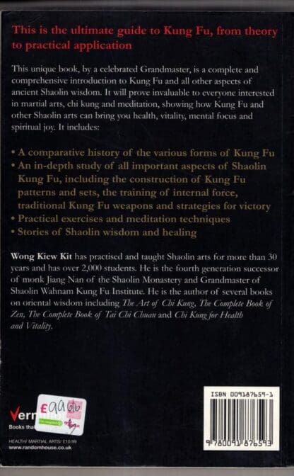 The Art Of Shaolin Kung Fu: The Secrets of Kung Fu for self-defence, health and enlightenment:Wong Kiew Kit - Image 2
