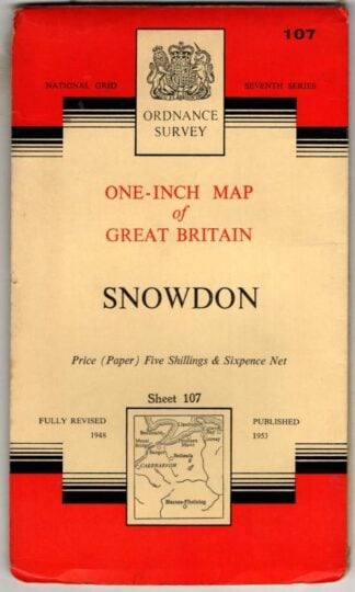 National Grid Seventh Series Sheet 107 Snowdon : Ordnance Survey