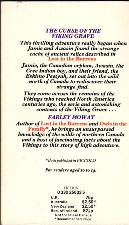 The Curse of the Viking Grave : Farley Mowat - Image 2