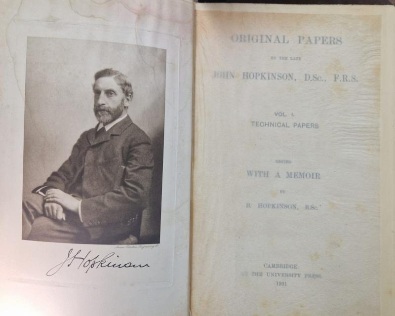 Original papers by the Late John Hopkinson (2 vols.) : B.Hopkinson (ed.) - Image 2