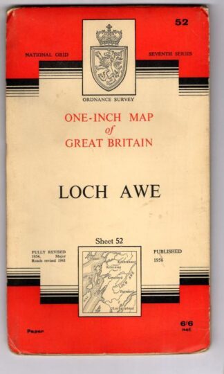National Grid Seventh Series Sheet 52 Loch Awe : Ordnance Survey
