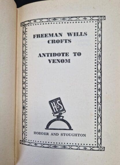 Antidote to Venom : Freeman Wills Crofts - Image 2