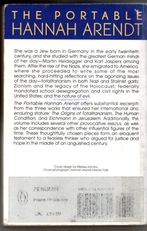 The Portable Hannah Arendt : Peter Baehr (ed.) - Image 2