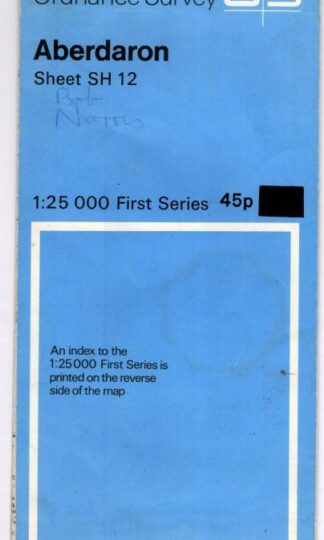 Aberdaron Sheet SH 12 1:25 000 First Series : Ordnance Survey