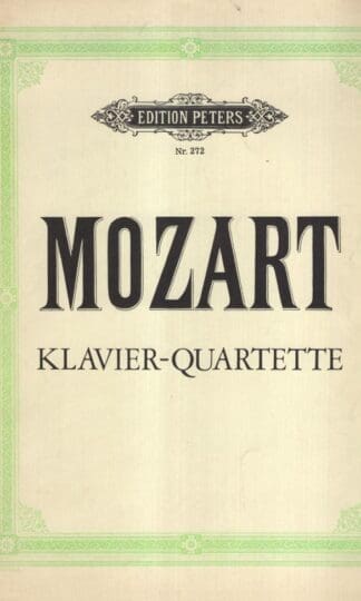 Quartette Fur Klavier, Violine, Viola und Violincello:Mozart