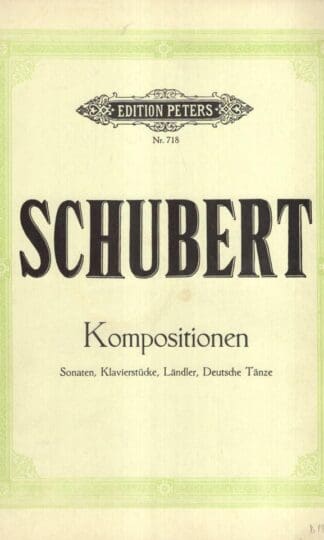 Kompositionen Fur Klavier Zu 2 Handen Band V Supplement:Schubert