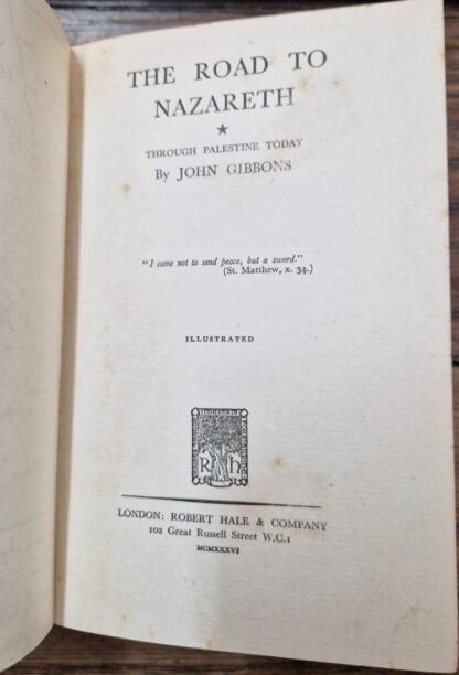 Road to Nazareth: Through Palestine Today : John Gibbons - Image 2