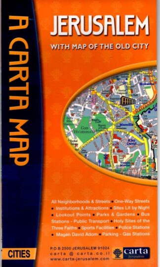 Jerusalem with a Map of the Old City : Carta Jerusalem