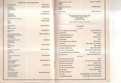Dean at the London Casino Theatre Programme : Martin Tickner (ed) - Image 2