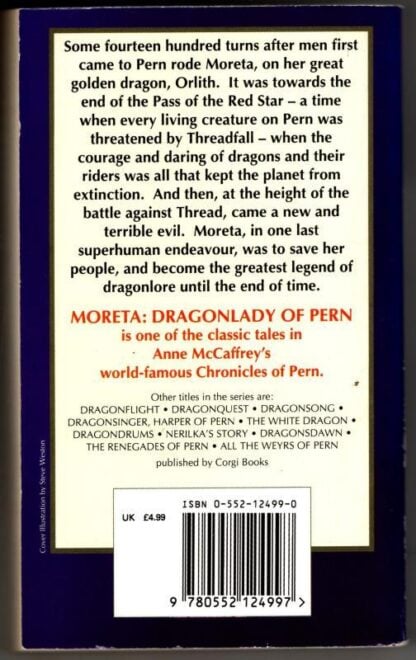 Moreta - Dragonlady Of Pern : Anne McCaffrey - Image 2