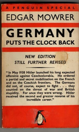 Germany puts the clock back : Edgar Mowrer