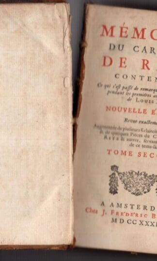 Memoires du Cardinal De Retz Tome Second:Cardinal De Retz