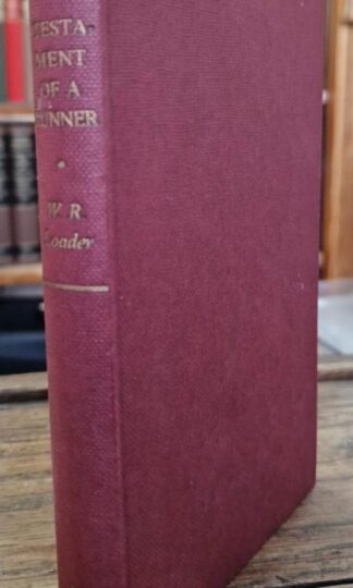 Testament Of A Runner : W. R. Loader