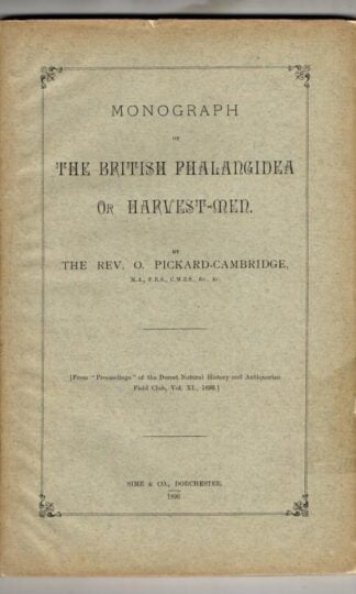 On the British Species of Phalangidea or Harvest-men. : Rev. O. Pickard-Cambridge