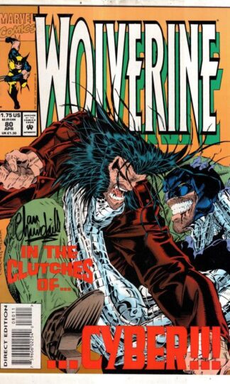 Wolverine #80 signed by Ian Churchill : Larry Hama