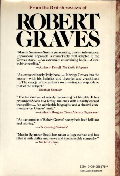 Robert Graves: His Life and Work : Martin Seymour-Smith - Image 2