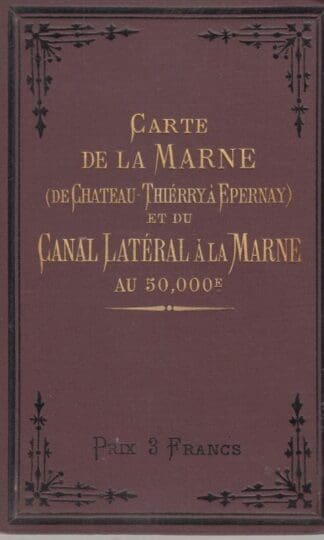 Carte De La Marne Et Du Canal Lateral A La Marne:A.Simon