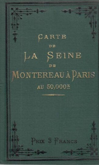Carte de La Seine De Monteraeu A Paris 125,000E:A.Simon