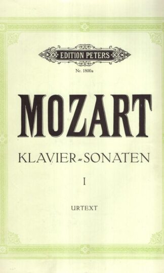 Klavier Sonaten 1 Urtext (2 Hands):J. S. Bach