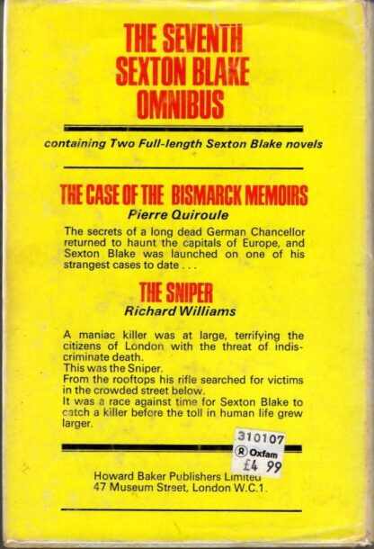 The Seventh Sexton Blake Omnibus : Various - Image 2