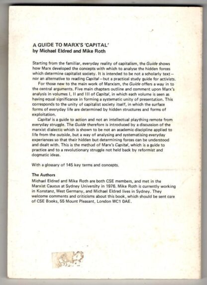 Guide to Marx's "Capital" : Michael Eldred and Mike Roth - Image 2