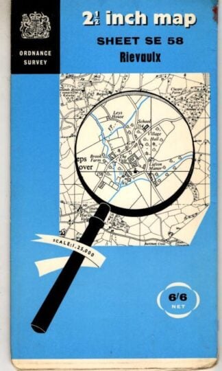 2.5 inch map. Sheet SE 58 Rievaulx : Ordnance Survey