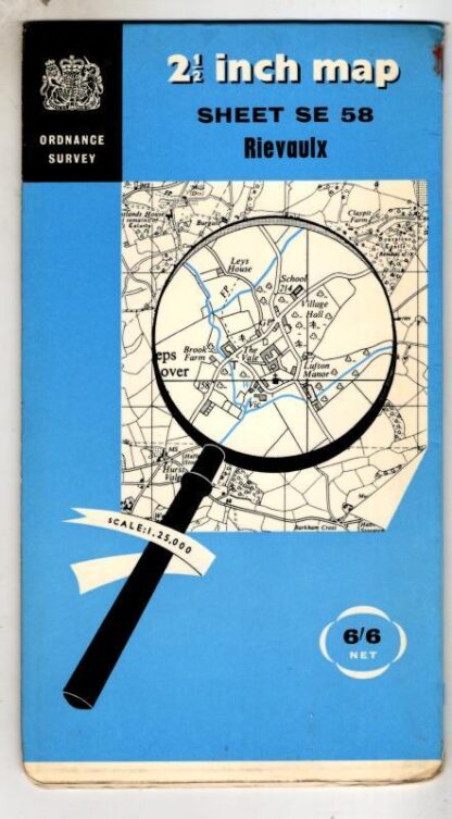 2.5 inch map. Sheet SE 58 Rievaulx : Ordnance Survey