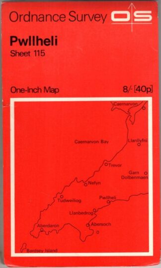 Sheet 115 Pwllheli One-Inch Map:Ordnance Survey
