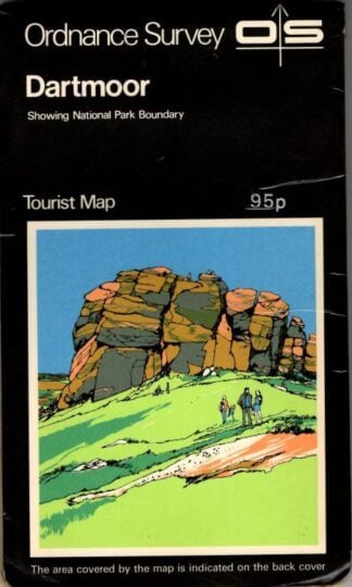 Dartmoor Showing National Park Boundary Tourist Map : Ordnance Survey