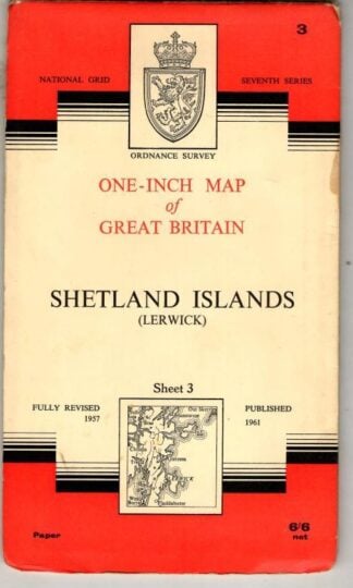 One-Inch Seventh Series Sheet 3 Shetland Isled (Lerwick) : Ordnance Survey