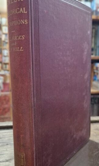 A Manual Of Greek Historical Inscriptions. : E.L. Hicks and G.F. Hill