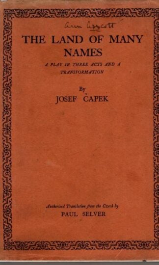 The Land of Many Names : Josef Capek