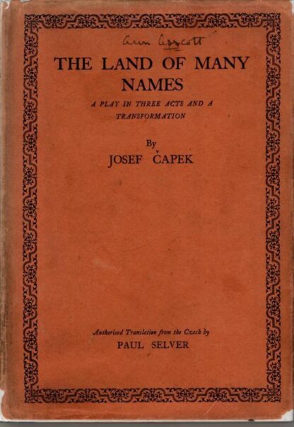 The Land of Many Names : Josef Capek