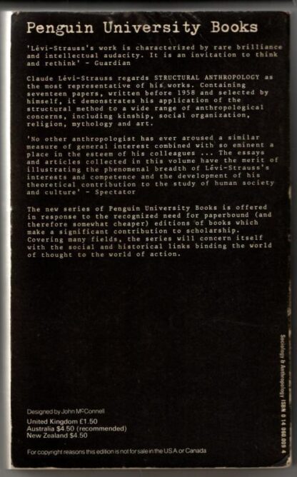 Structural Anthropology : Claude Levi-Strauss - Image 2