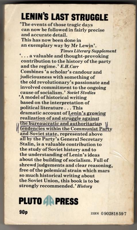 Lenin's Last Struggle : Moshe Lewin - Image 2