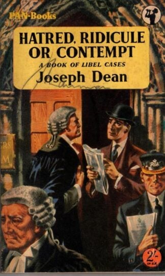 Hatred, Ridicule Or Contempt : A Book Of Libel Cases : Joseph Dean