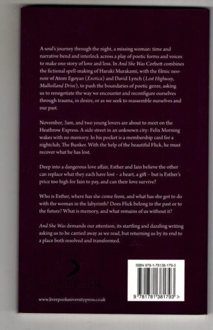 And She Was: A Verse-Novel (Pavilion Poetry) : Sarah Corbett - Image 2