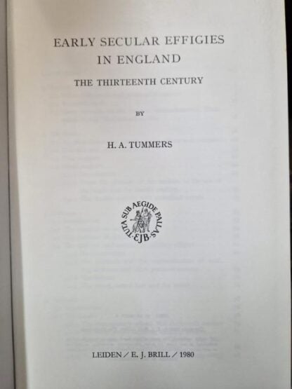 Early Secular Effigies in England: The Thirteenth Century : Tummers - Image 2