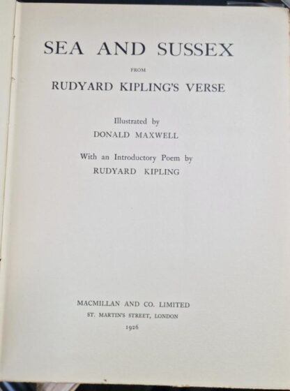 Sea and Sussex: From Rudyard Kipling's Vesre : Donald Maxwell (illustrator) - Image 2