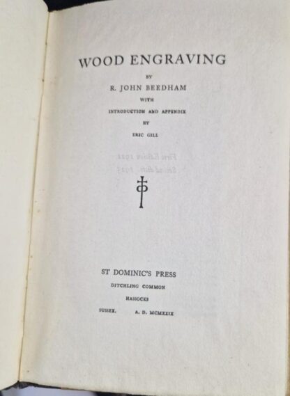 Wood Engraving : R. John Beedham With An Introduction and Appendix By Eric Gill - Image 2