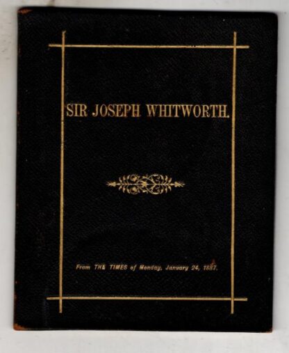Sir Joseph Witworth Obituary : The Times