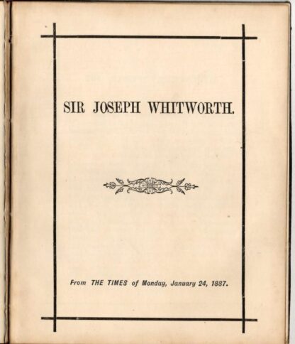 Sir Joseph Witworth Obituary : The Times - Image 2